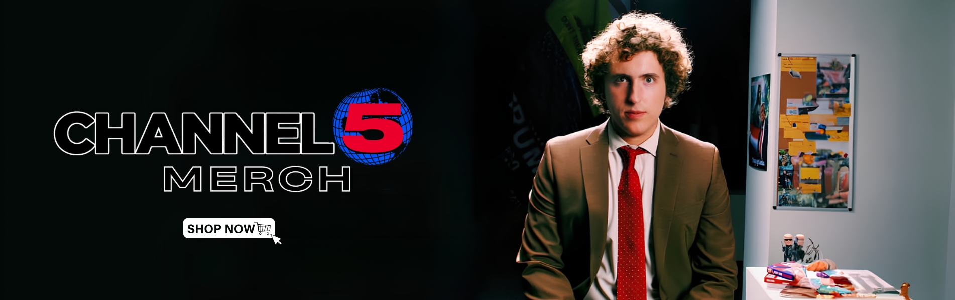 Channel 5 Merch banner - Channel 5 Merch