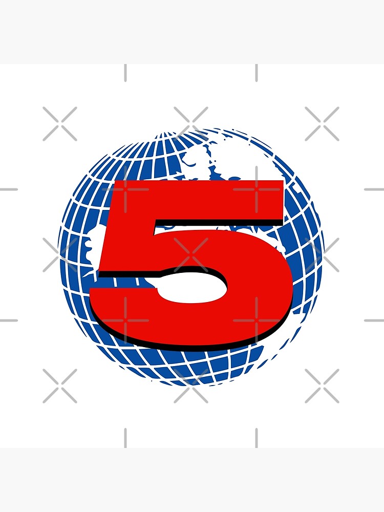 Channel Five Official Logo Throw Pillow - Image 2