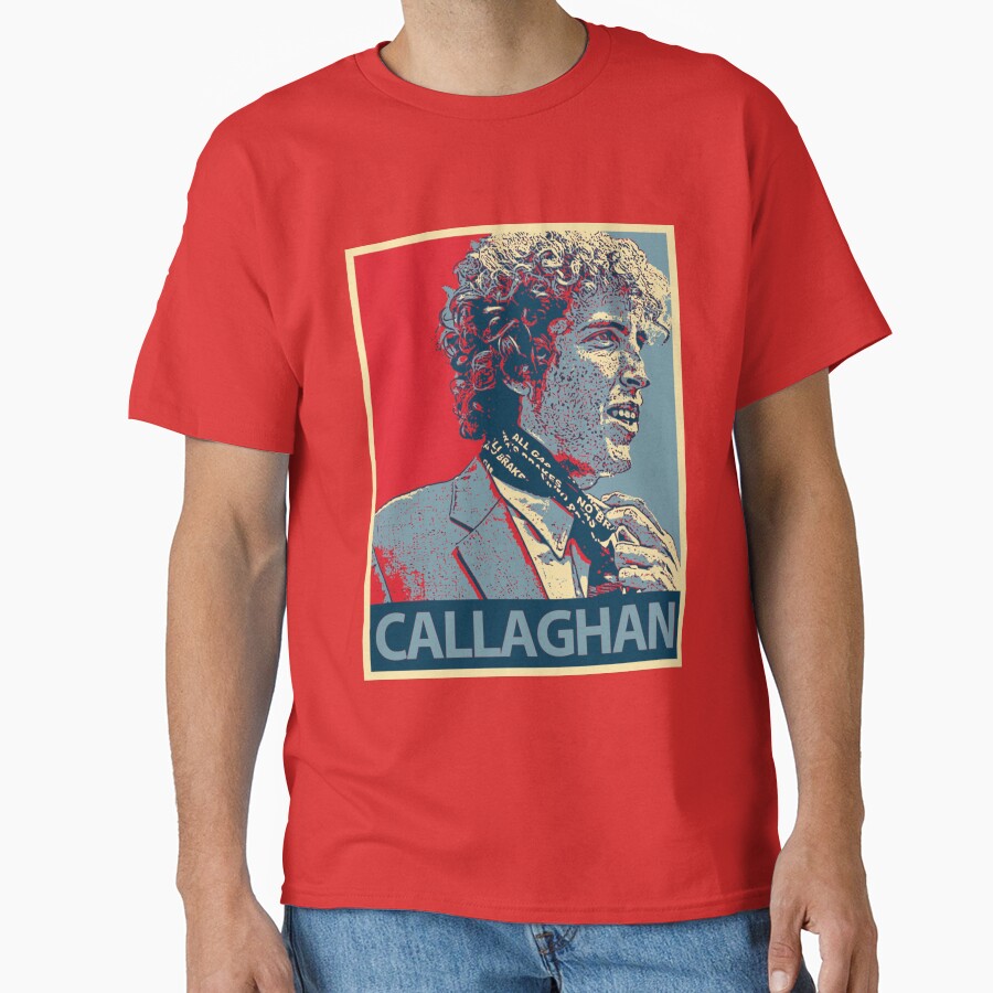 Andrew Callaghan Channel 5 Sticker Design T-shirt - Image 5