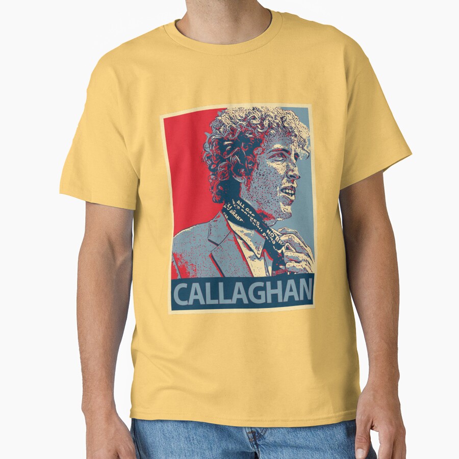 Andrew Callaghan Channel 5 Sticker Design T-shirt - Image 6