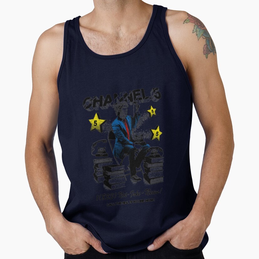 Channel 5 Breaking News Tank Top - Image 5