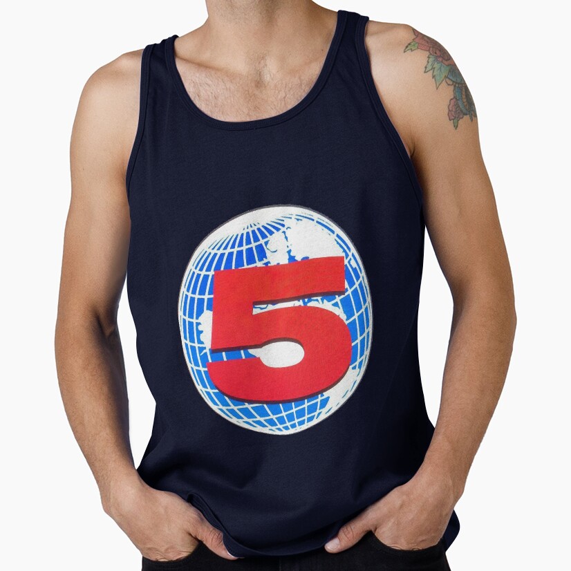 Channel 5 Broadcast Logo Tank Top - Image 5