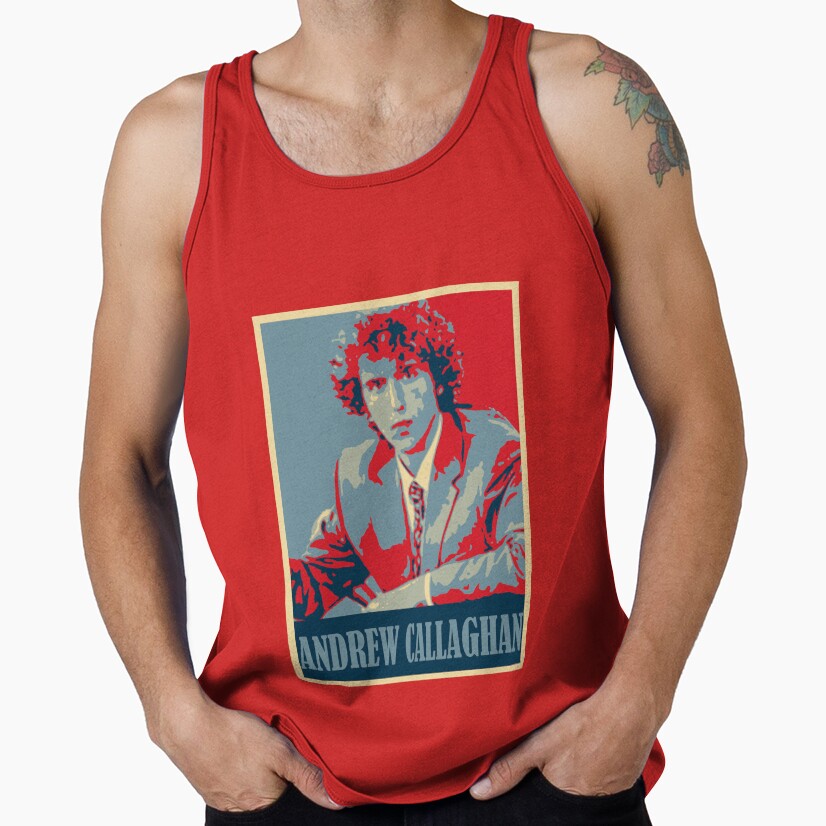 Andrew Callaghan Eurovision Field Report Tank Top - Image 4