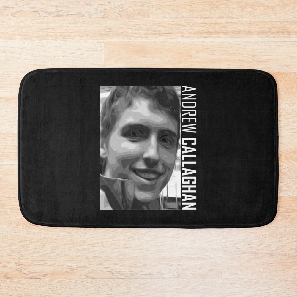 Andrew Callaghan Channel 5 Portrait Bath Mat