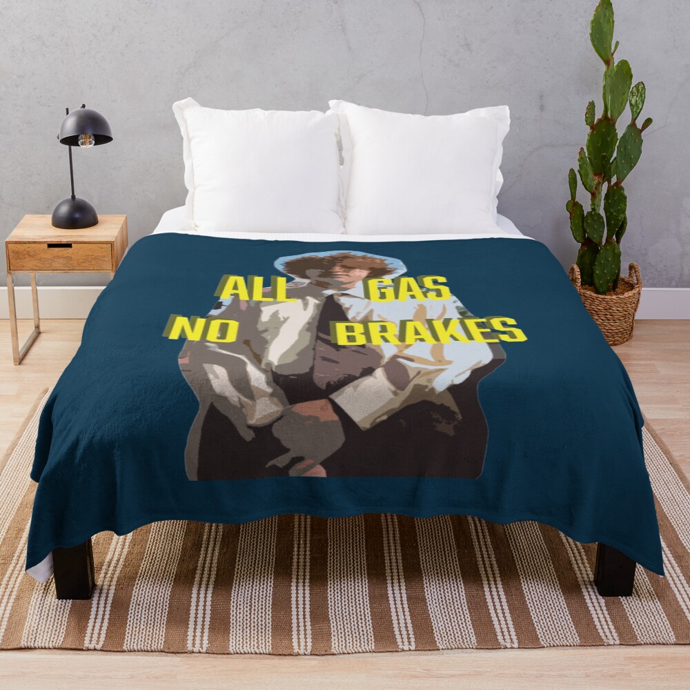 All Gas No Brakes Field Edition Throw Blanket