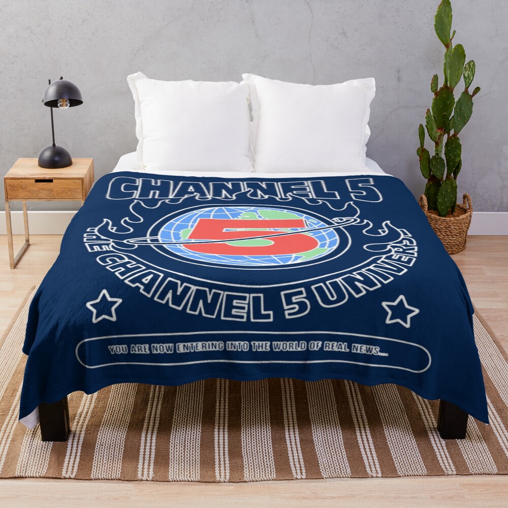 Channel 5 Universe Throw Blanket