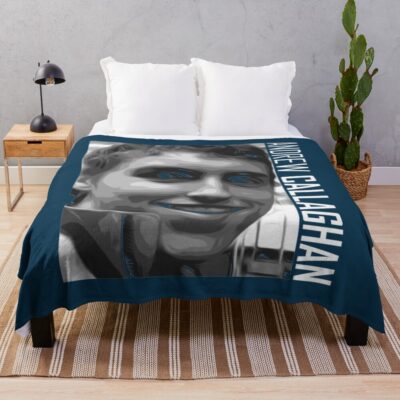 Andrew Callaghan Documentary Style Throw Blanket