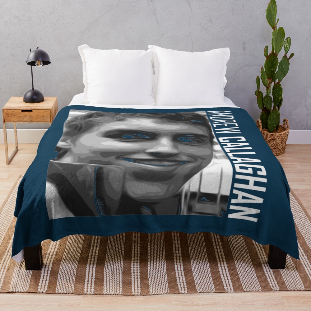 Andrew Callaghan Documentary Style Throw Blanket