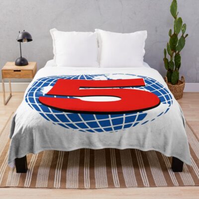 Channel Five Official Logo Throw Blanket