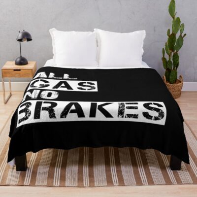 All Gas No Brakes Reporter Throw Blanket