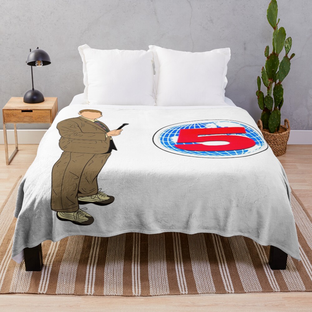 All Gas No Brakes Channel 5 Logo Throw Blanket