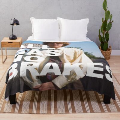 All Gas No Brakes News Logo Throw Blanket