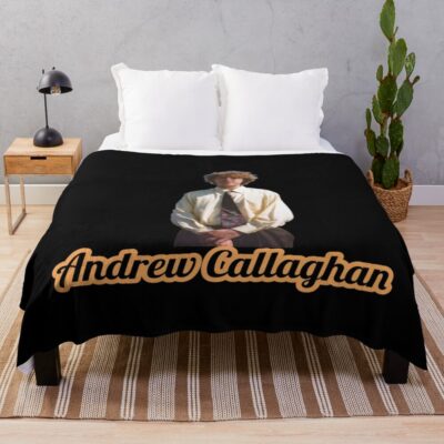 Andrew Callaghan Field Reporter Throw Blanket