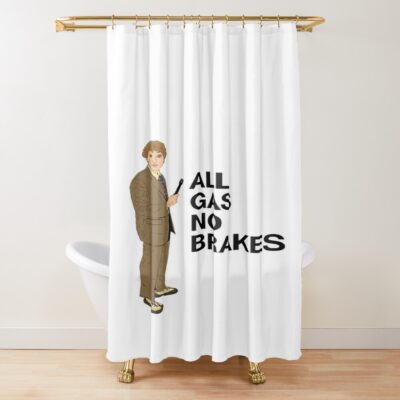 All Gas No Brakes Channel 5 Report Shower Curtain