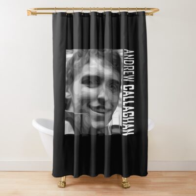 Andrew Callaghan Portrait Shower Curtain