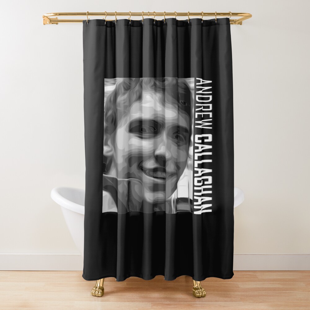 Andrew Callaghan Portrait Shower Curtain