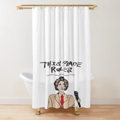 This Place Rules Channel 5 Logo Shower Curtain