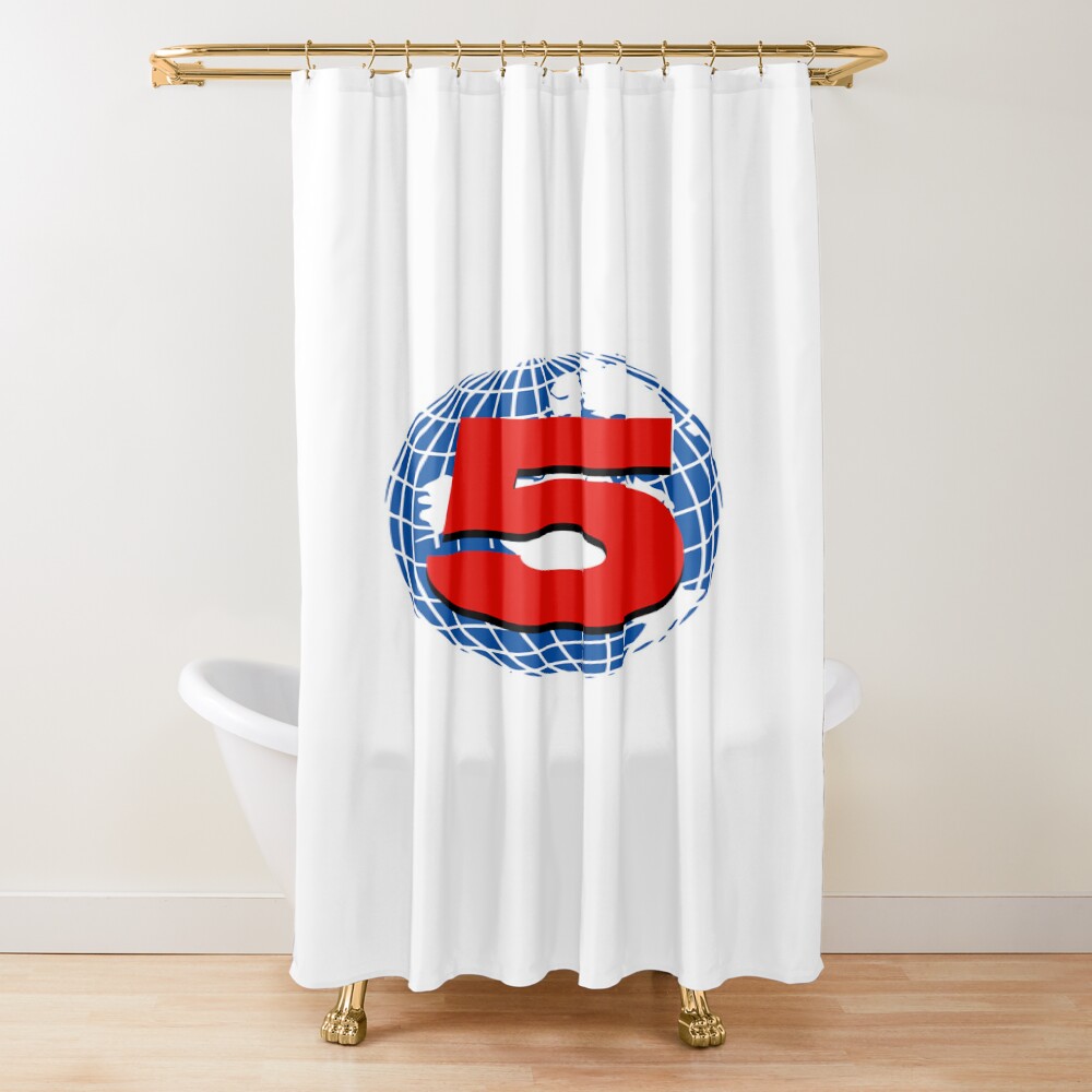 Channel 5 Channel Five Logo Shower Curtain