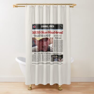 Channel 5 News Broadcast Shower Curtain