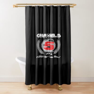Channel 5 Broadcast Logo Shower Curtain