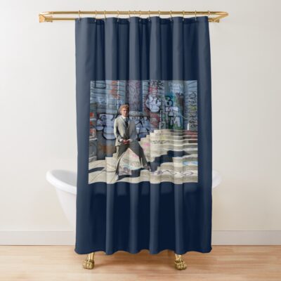Andrew Callaghan Road Report Shower Curtain