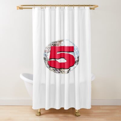 Channel 5 Logo Andrew Callaghan Shower Curtain