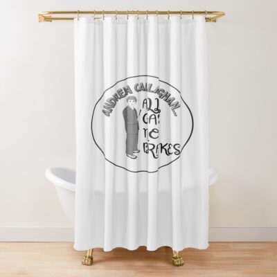 Andrew Callaghan All Gas No Brakes Shower Curtain