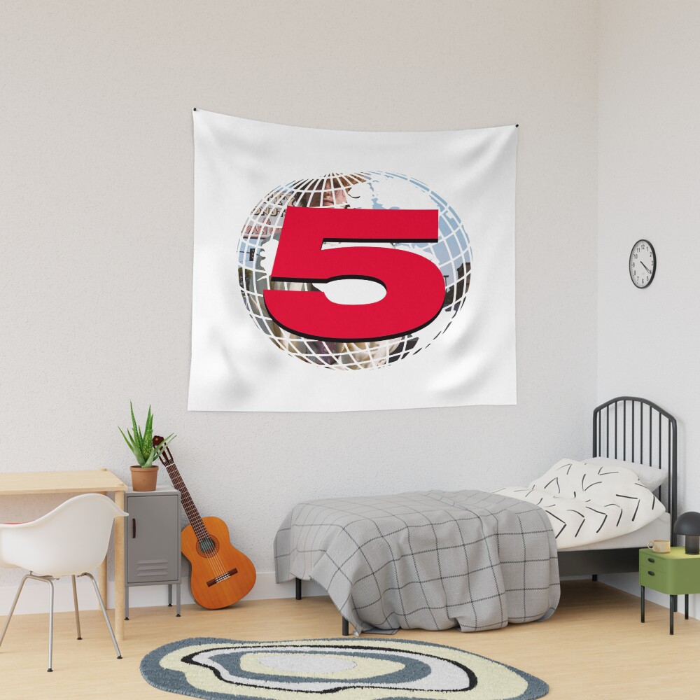 Channel 5 Logo With Andrew Tapestry