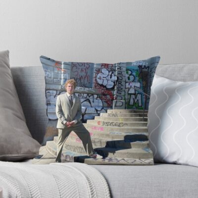 Andrew Callaghan All Gas No Brakes News Throw Pillow
