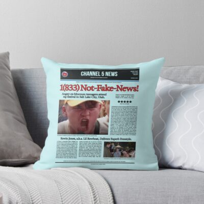 Channel 5 News Reporter Throw Pillow