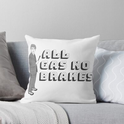 All Gas No Brakes Channel 5 Throw Pillow