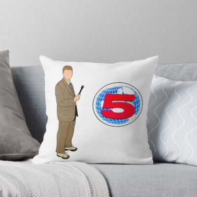 All Gas No Brakes Channel 5 Logo Throw Pillow