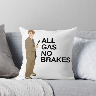 Channel 5 All Gas No Brakes Throw Pillow