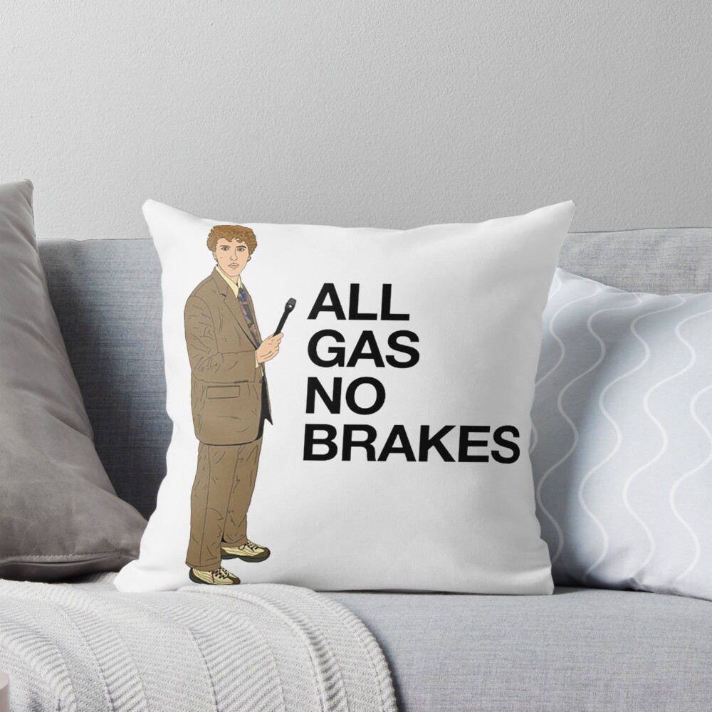 Channel 5 All Gas No Brakes Throw Pillow