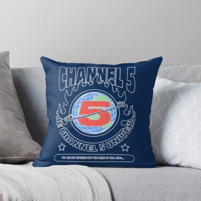 Channel 5 Universe Throw Pillow